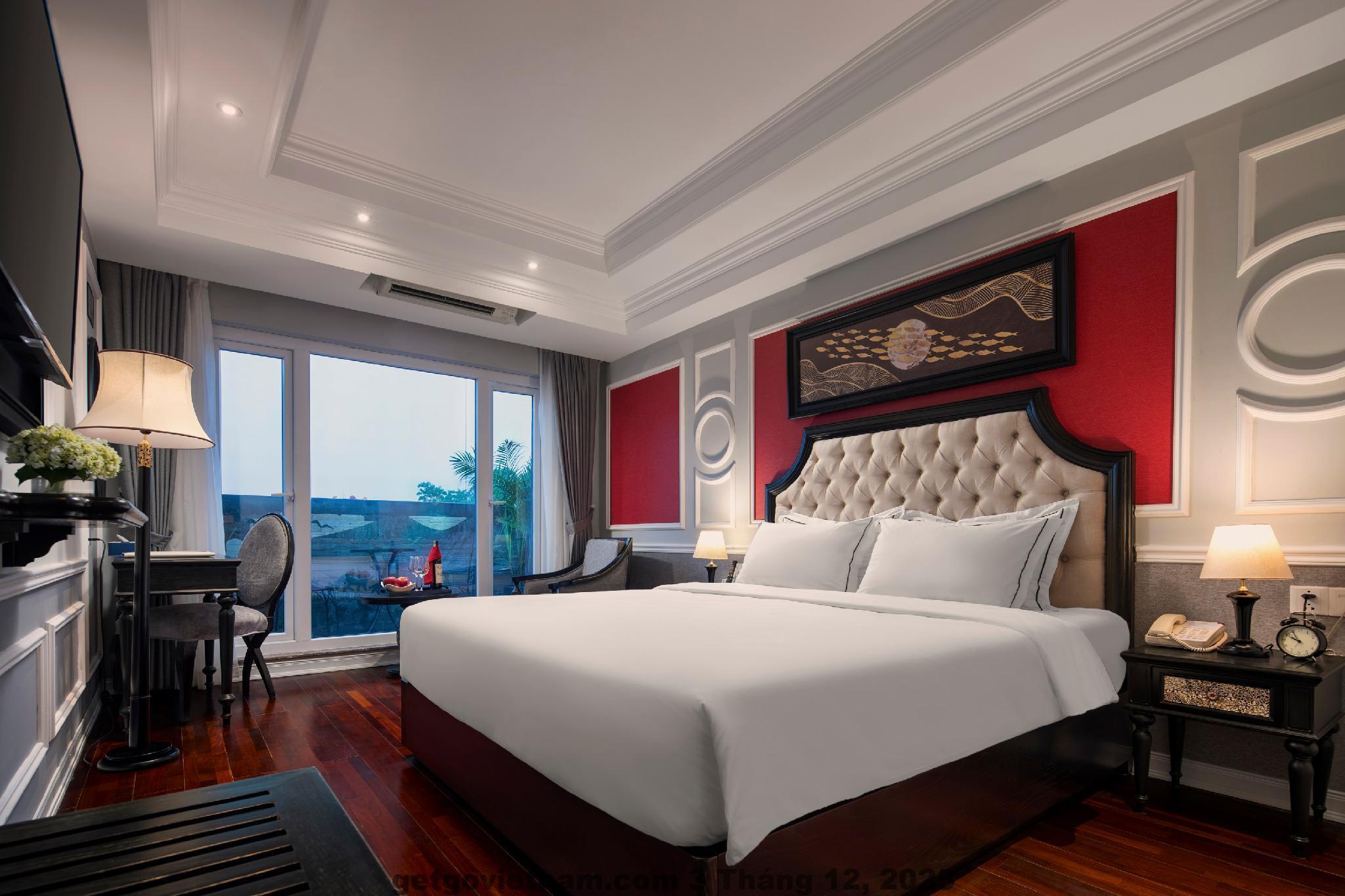 Phòng ngủ tại Acoustic Hotel & Spa Hanoi phong cách hiện đại