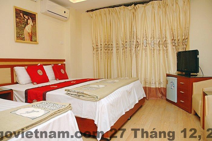 Phòng ngủ khách sạn Vạn Hoa Hanoi Van Hoa Hotel