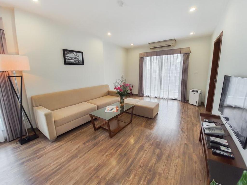 Nội thất phòng và khu bếp đầy đủ tiện nghi tại Reiwa Inn-Apartment Ba Đình