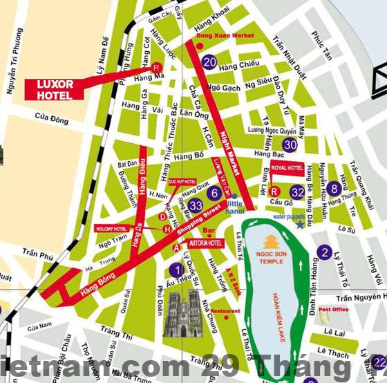 Bản đồ khu vực Ba Đình gần Y PLACE Guest House