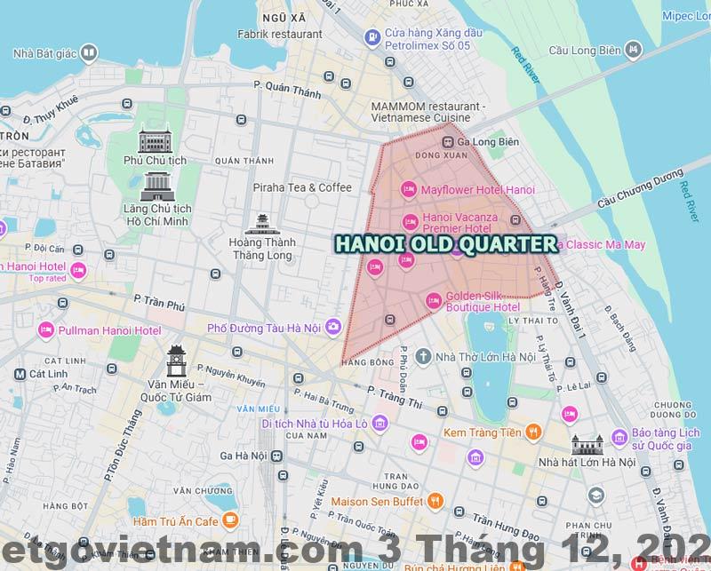HANOI OLD QUARTER MAP