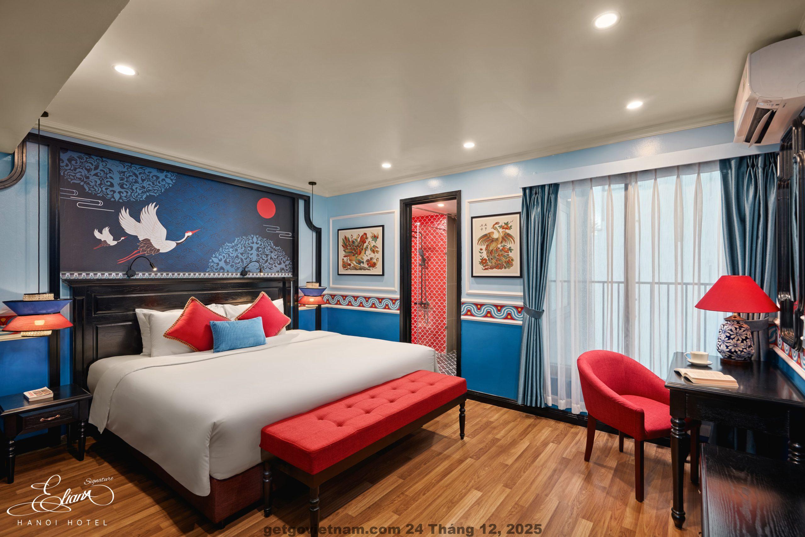 Phòng giường đôi Eliana Signature Hotel phong cách hiện đại