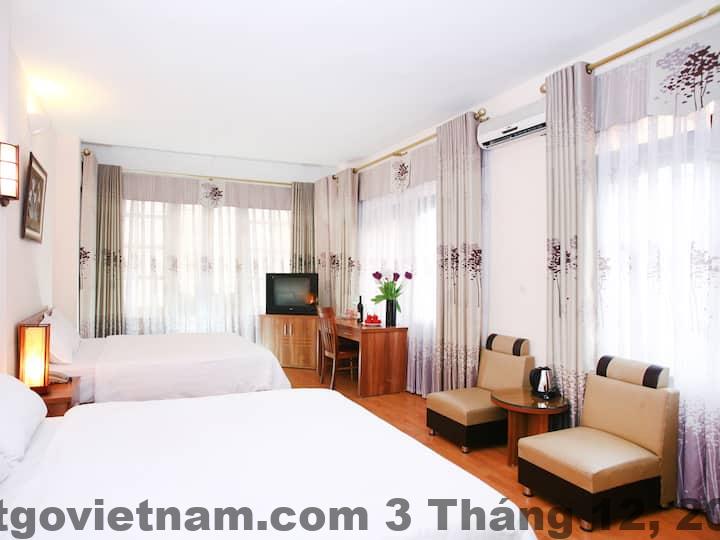 Phòng Especen Hotel Hà Nội phong cách đơn giản tiện nghi