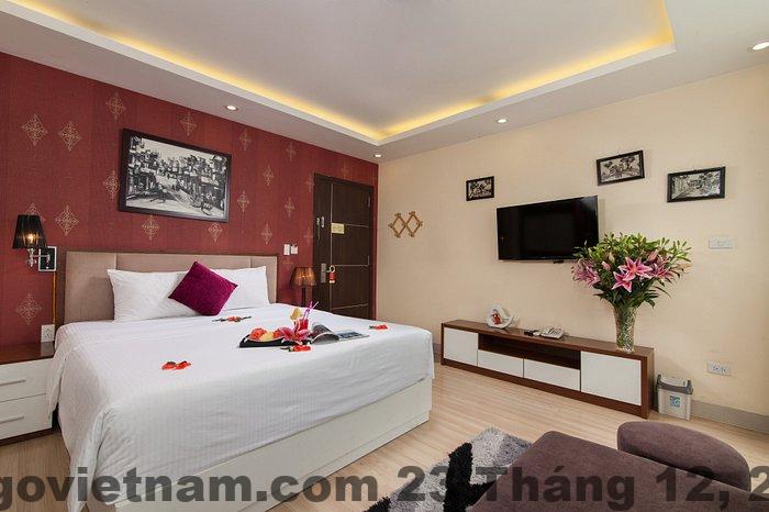 Phòng ngủ tại Golden Amour Hotel Hà Nội