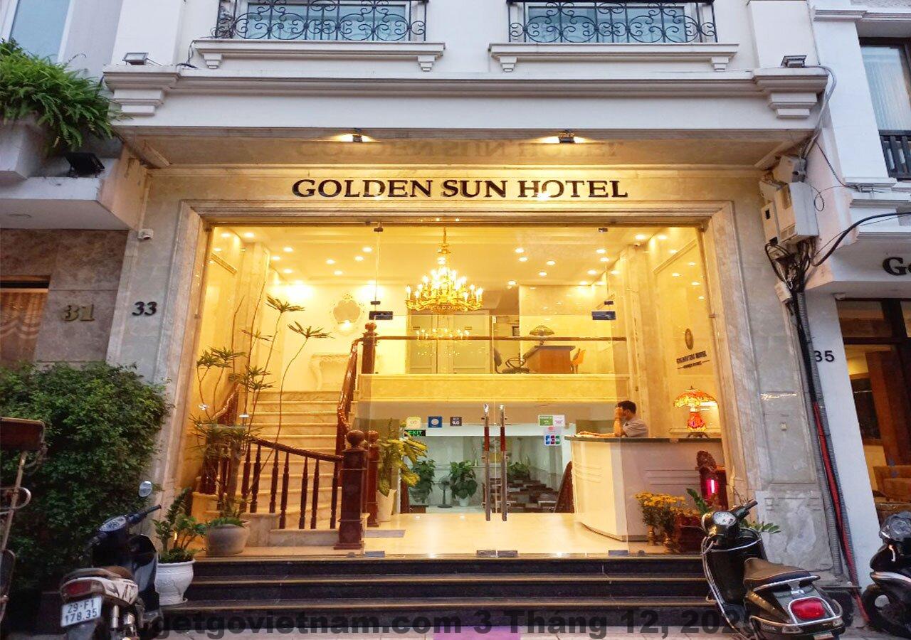 Sảnh lễ tân Golden Sun Hotel Hà Nội