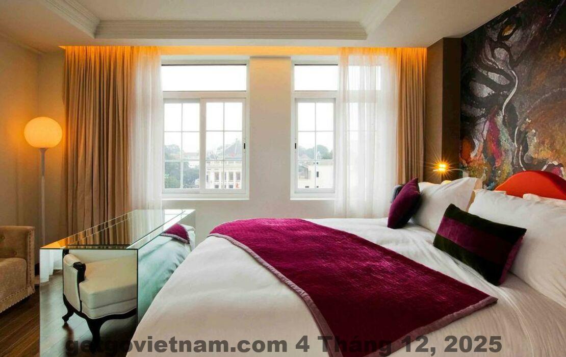 Sảnh khách sạn Hotel de l’Opera Hanoi MGallery với thiết kế sang trọng độc đáo
