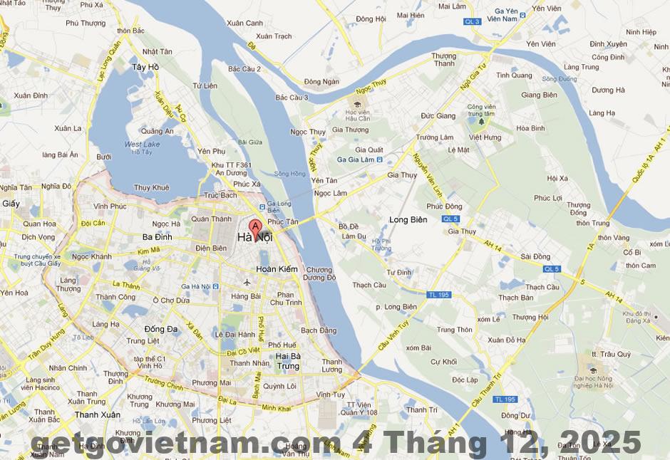 Vị trí VietHOME 22A Phố Huế trên bản đồ Hà Nội