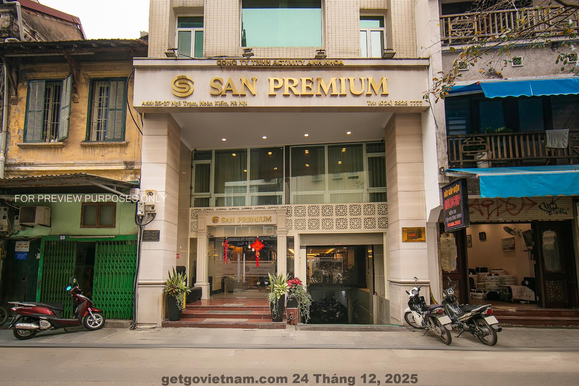 Mặt tiền San Premium Hotel Hà Nội