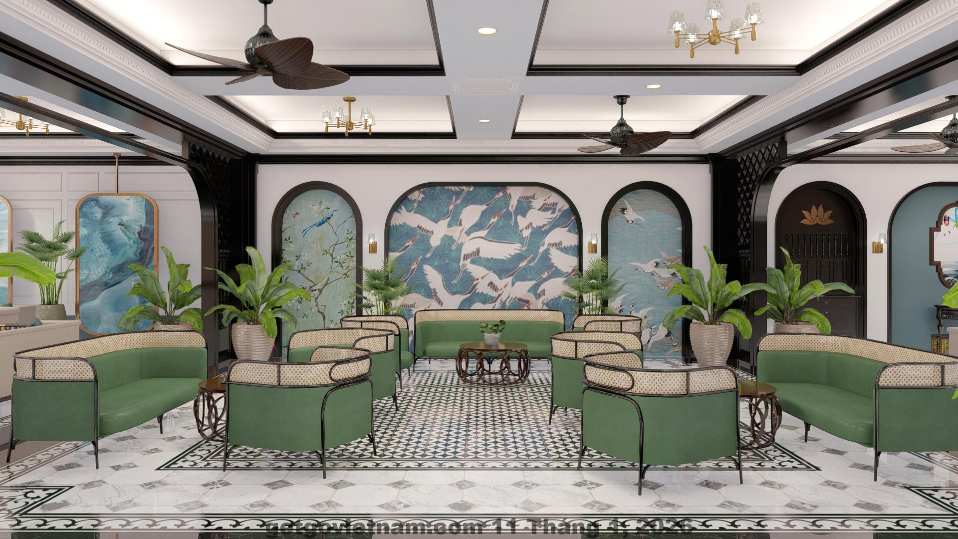 Không gian tiện ích và khu vực sinh hoạt chung bên trong May Plaza Hotel