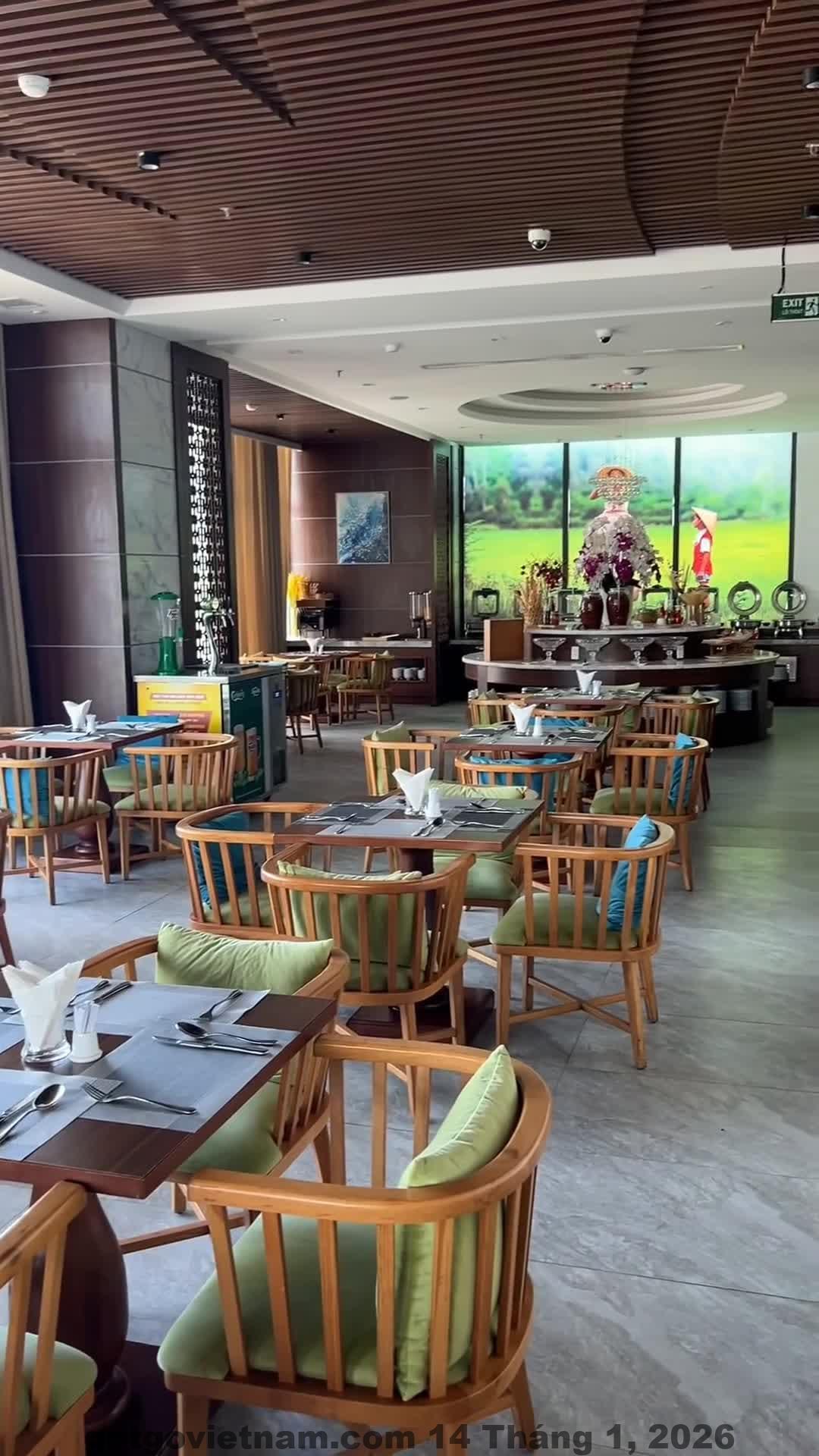 Không gian buffet sáng tại khách sạn G8 Luxury Đà Nẵng