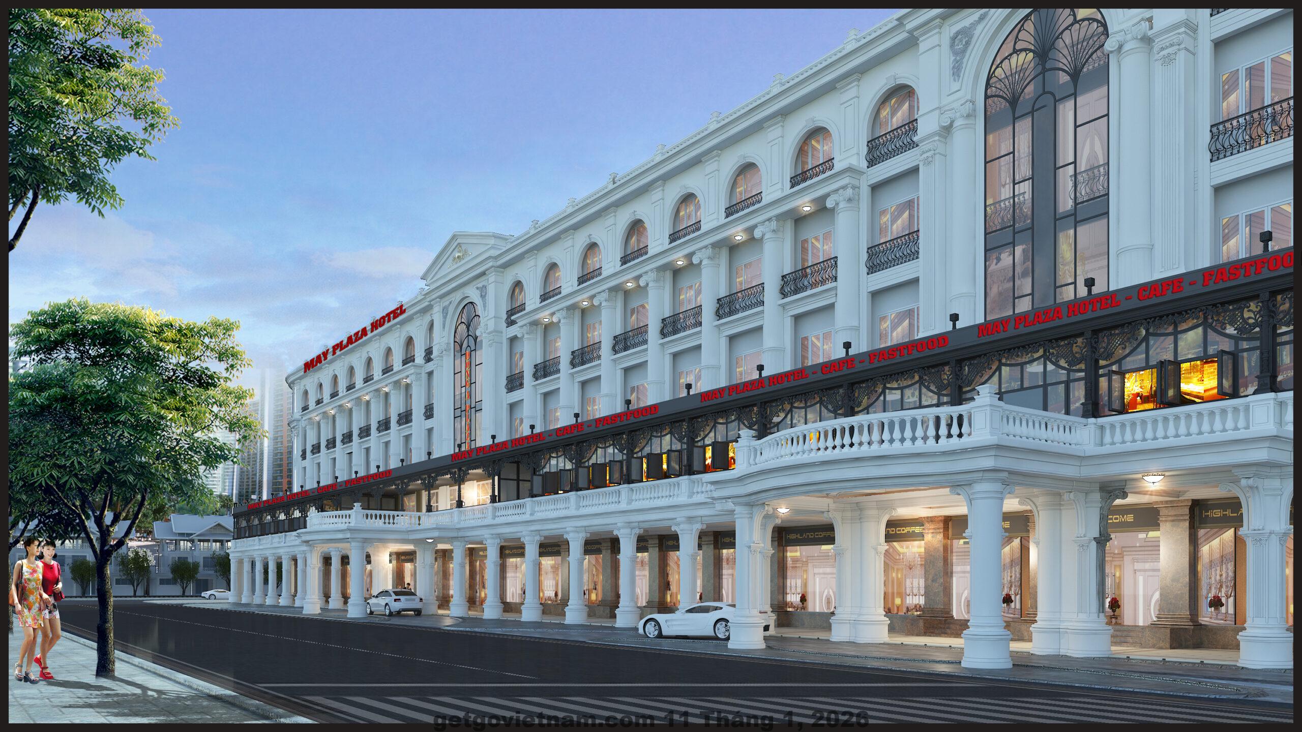 Phòng ngủ tiêu chuẩn tại May Plaza Hotel với giường lớn, ánh sáng tốt và nội thất hiện đại