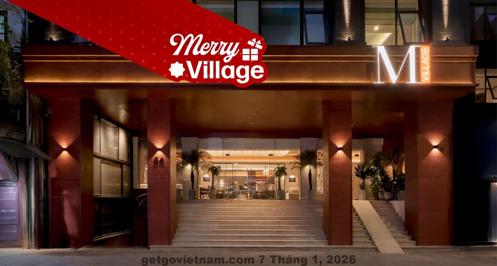 Phòng nghỉ tại M Village Hotel Thợ Nhuộm với thiết kế tối giản và ánh sáng tự nhiên