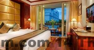 Khu vực buffet sáng tại khách sạn The Ann Hà Nội với các món ăn Á – Âu cơ bản