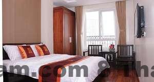Khu vực sảnh lễ tân nhỏ gọn của GRAD Dai Thanh Hotel