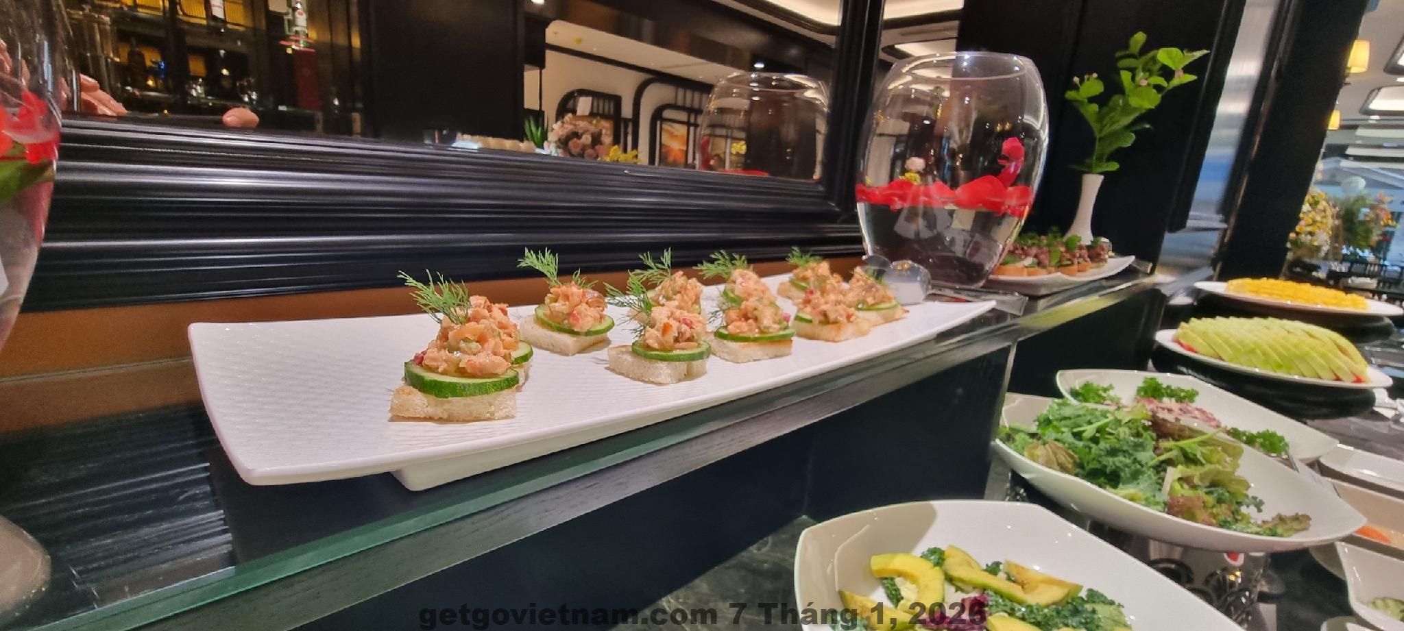 Bữa sáng tại Palago Boutique Hanoi Hotel với các món Á – Âu cơ bản