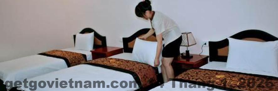 Khu vực ăn sáng đơn giản theo mô hình khách sạn công tác