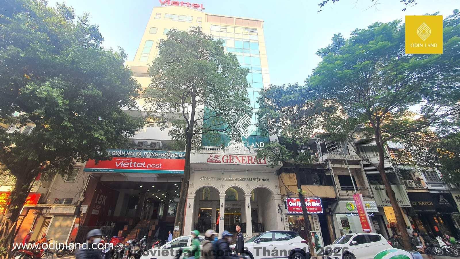 Khu vực phố Bà Triệu – Lê Đại Hành, nơi The First Ba Trieu tọa lạc