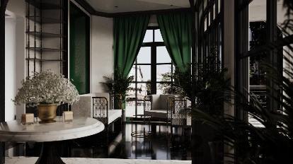 Phòng nghỉ La Maison Boutique Hotel Cao Bằng với nội thất hiện đại, giường lớn và ánh sáng tự nhiên