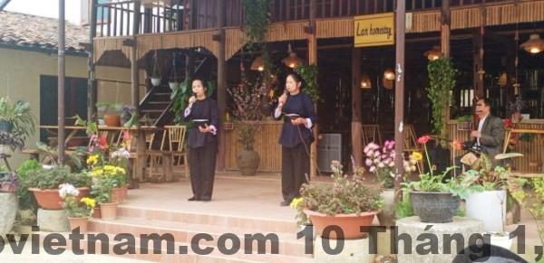 Bữa ăn gia đình với các món địa phương Cao Bằng tại Lan’s Homestay