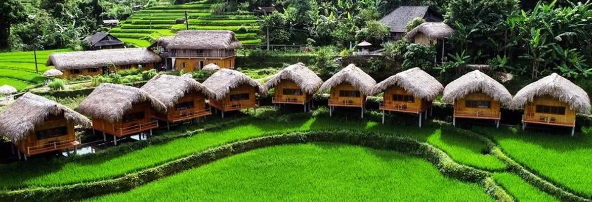 Vị trí yên bình giữa thiên nhiên, hoàn hảo cho các chuyến đi nghỉ dưỡng.