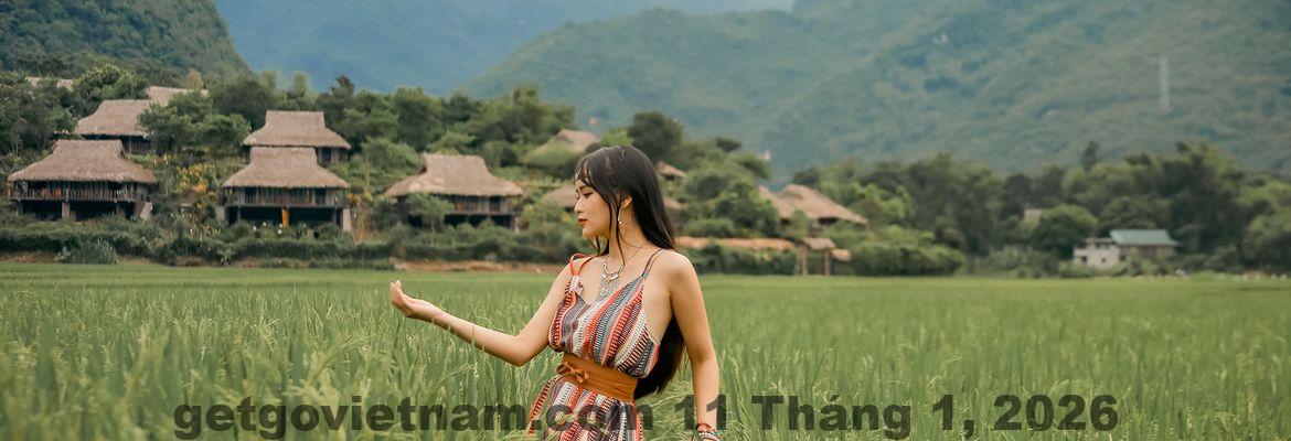 Khung cảnh sinh hoạt và du lịch tại Bản Lác Mai Châu gần Mai Chau Hotel 24