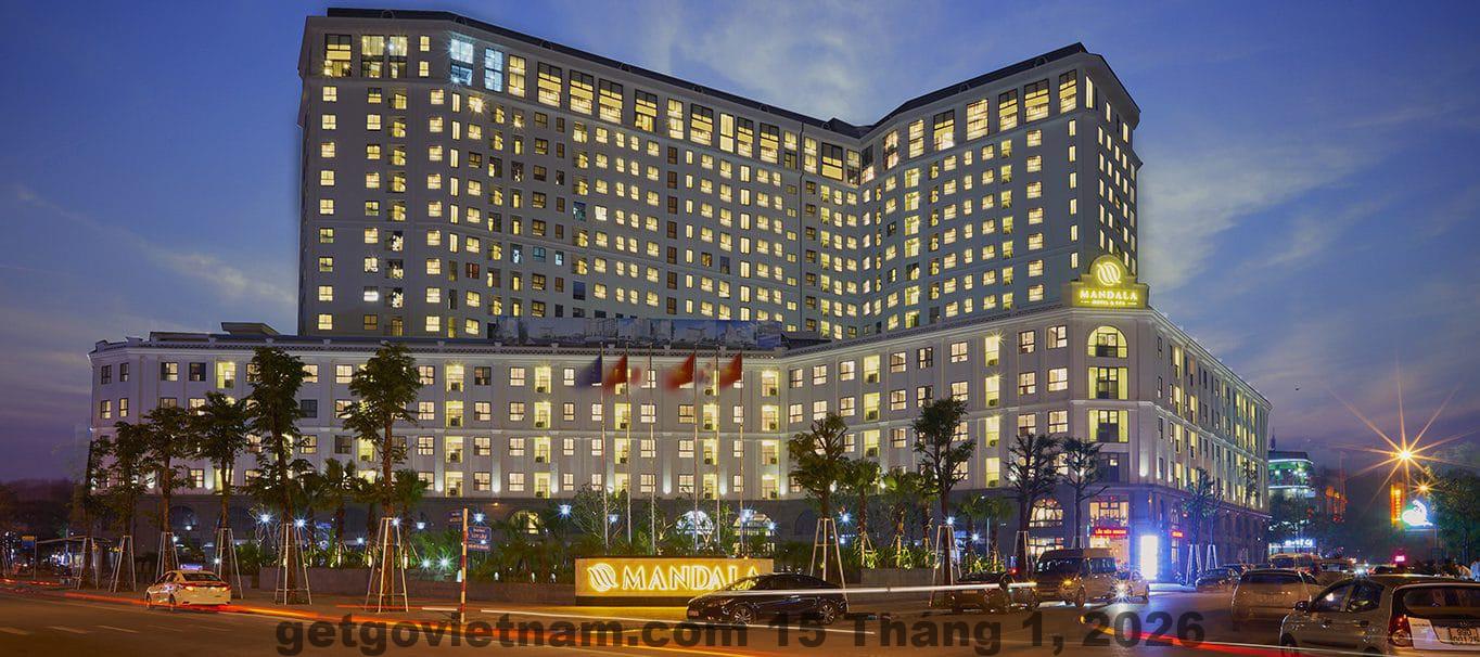 Toàn cảnh Mandala Hotel & Suites Bắc Giang – khách sạn cao tầng hiện đại tọa lạc trên trục Nguyễn Văn Cừ, trung tâm thành phố Bắc Giang