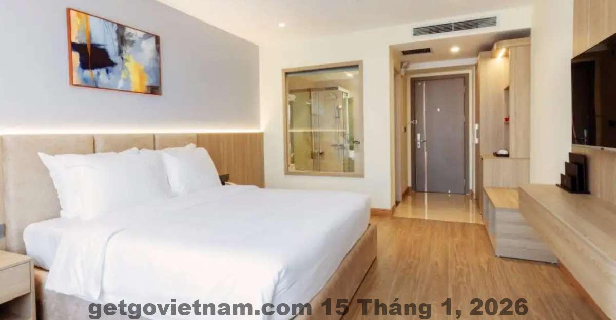 Không gian chung tại Galaxy Hotel Móng Cái, quy mô nhỏ, ít tiện ích giải trí
