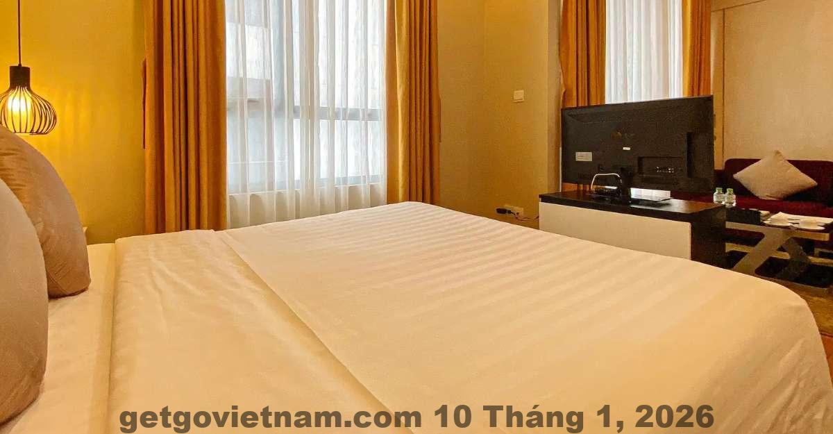 Khu vực ăn sáng tại Khách sạn My Way Hà Nội với thực đơn đơn giản