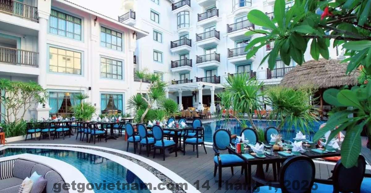 Phòng nghỉ tại Anio Boutique Hotel Hoian với nội thất trang nhã và thoáng đãng, tạo cảm giác dễ chịu cho du khách.