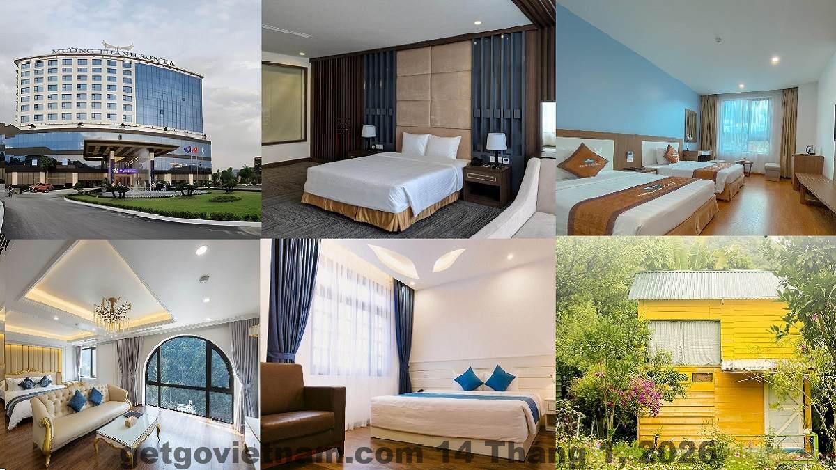 Khu vực trung tâm thành phố Sơn La nơi Khách sạn Hà Nội – Sơn La tọa lạc