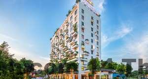 Phòng ngủ LINN HOTEL Bắc Giang với nội thất hiện đại, tông màu trung tính