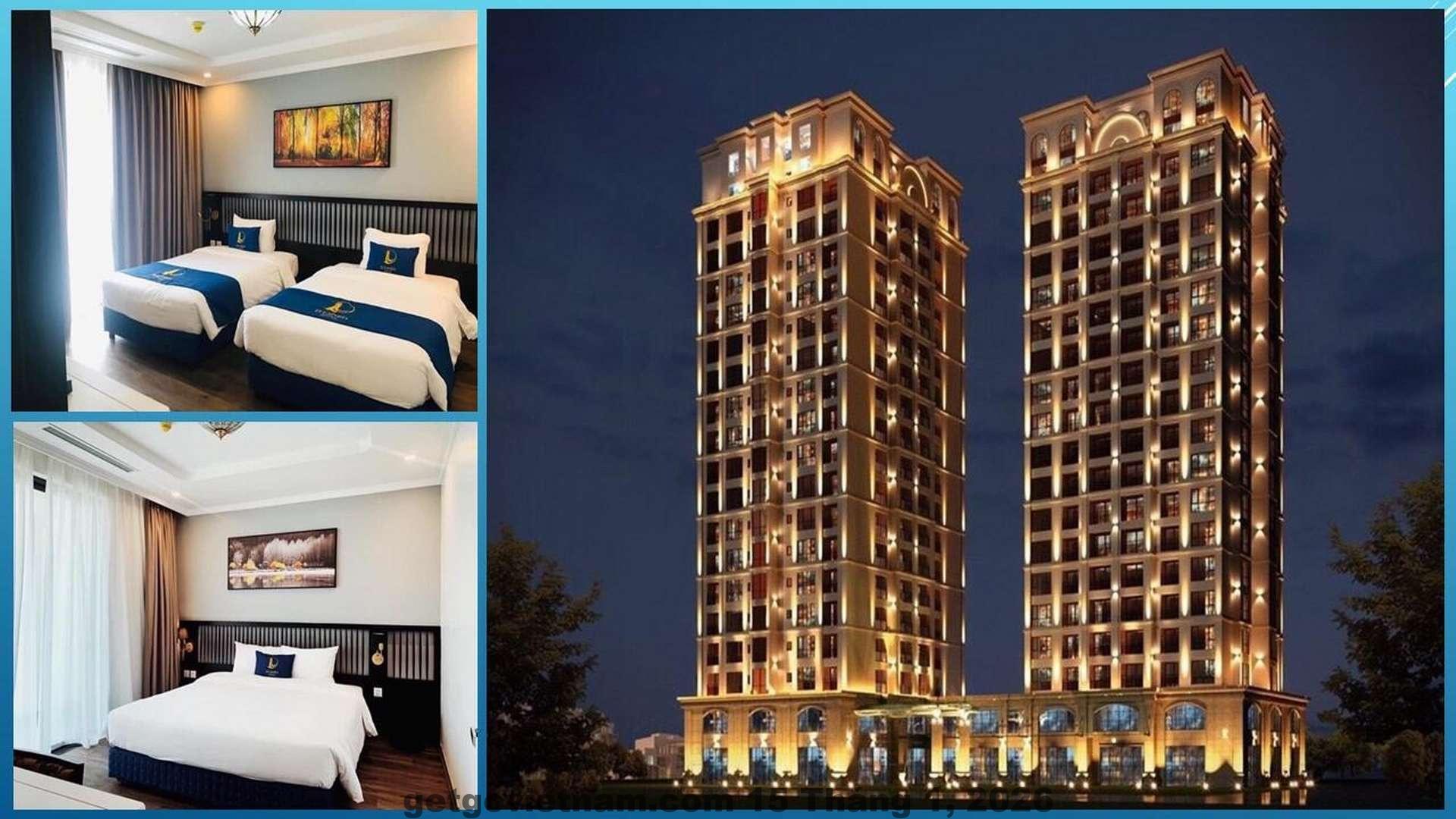 Hồ bơi ngoài trời tại D’Lioro Hotel & Resort với view nhìn ra vịnh Hạ Long