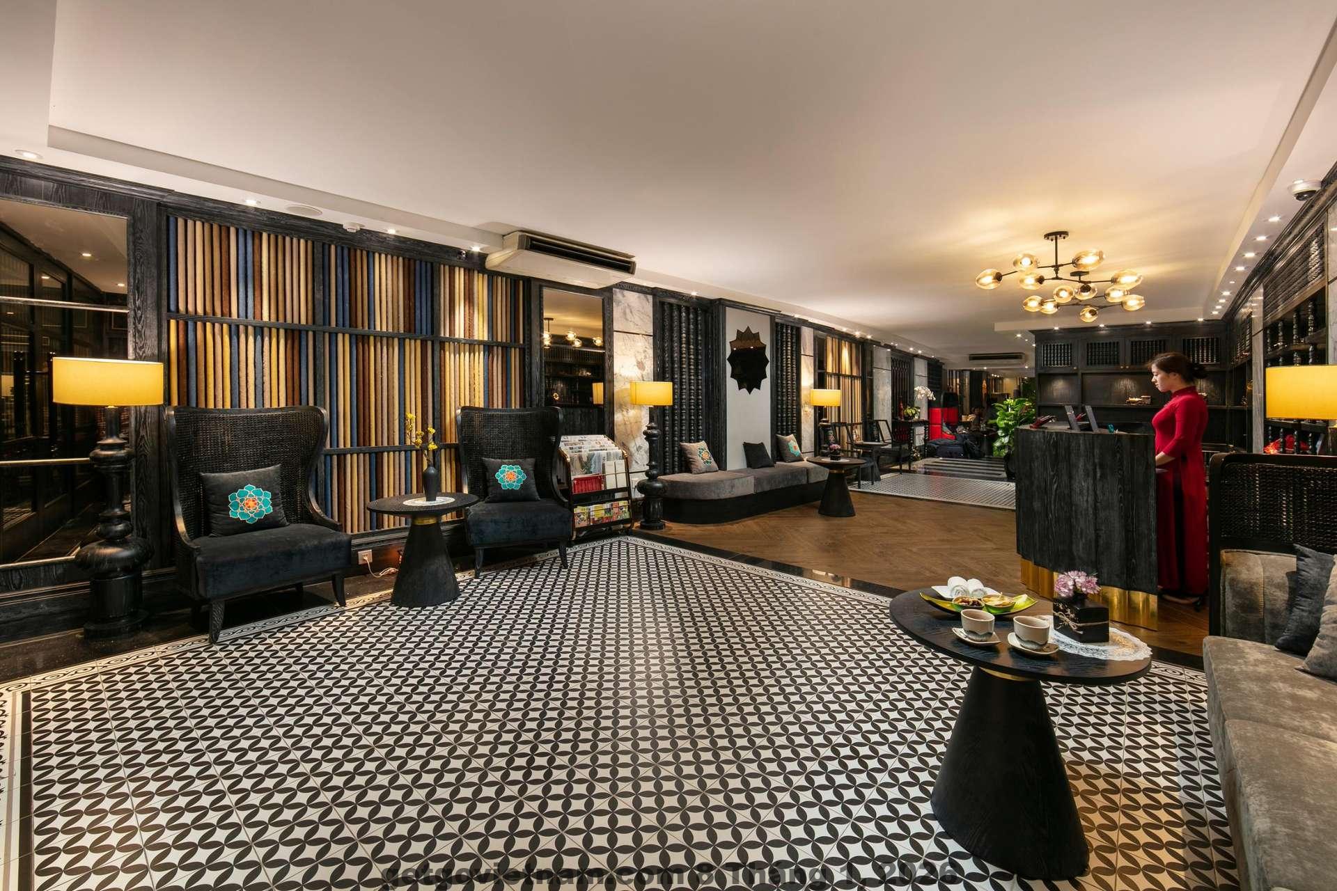 Không gian phòng khách rộng rãi tại The Bloom Hanoi