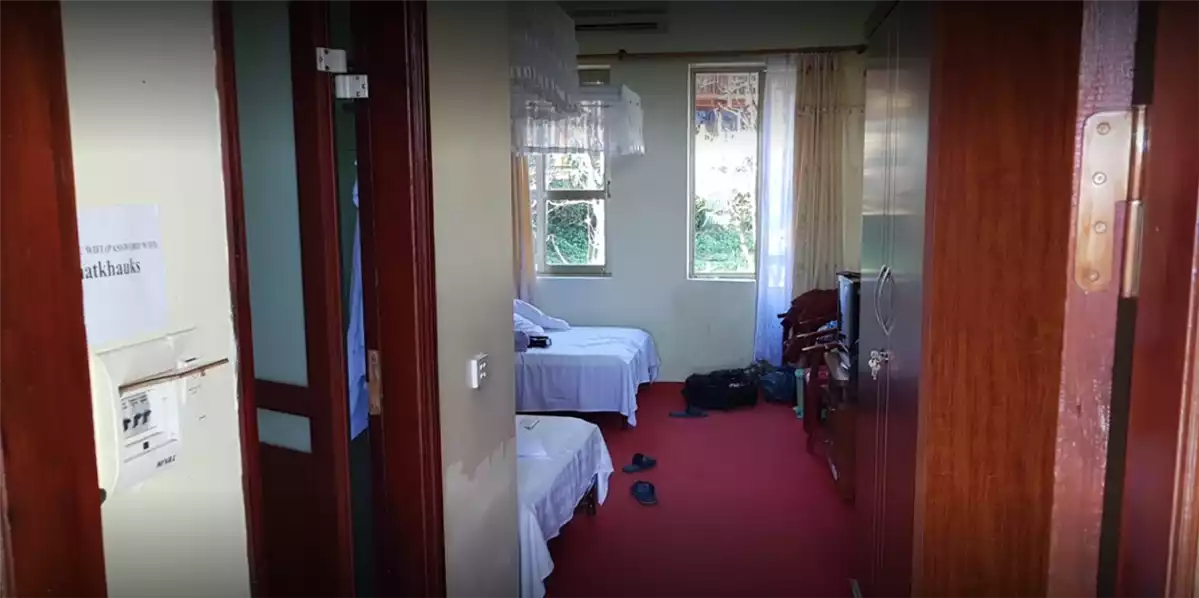 Vị trí khách sạn Thanh Bình Sìn Hồ nằm ngay trung tâm thị trấn, thuận tiện di chuyển