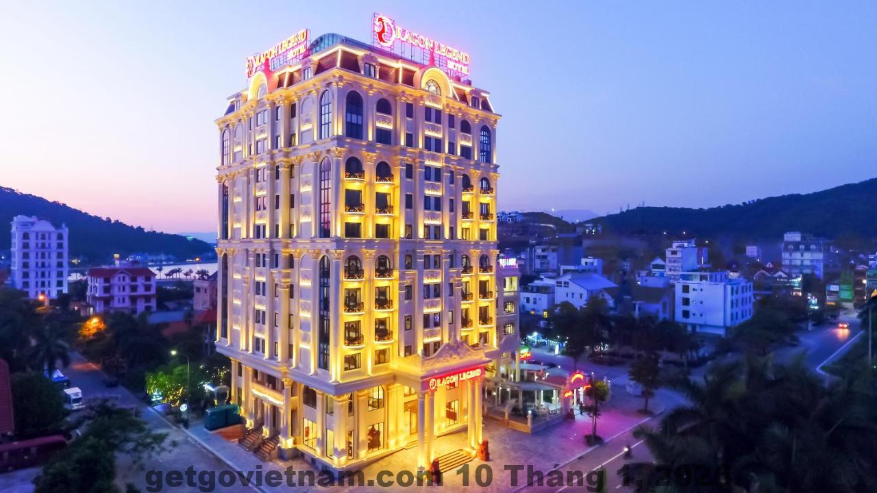 Mặt tiền Tường Vân Legend Hotel Cao Bằng nằm tại khu trung tâm thành phố, kiến trúc hiện đại dễ nhận diện