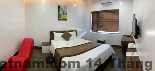 Phòng ngủ Win Win Hotel Hải Phòng với nội thất cơ bản