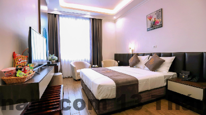 Bữa sáng tại khách sạn được phục vụ đa dạng và hợp khẩu vị của nhiều khách hàng.