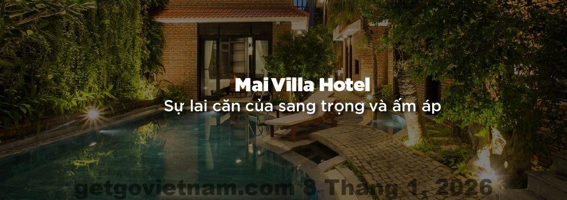 Sảnh lễ tân nhỏ và phong cách gia đình tại Hotel Mai Villa Ngân Sơn
