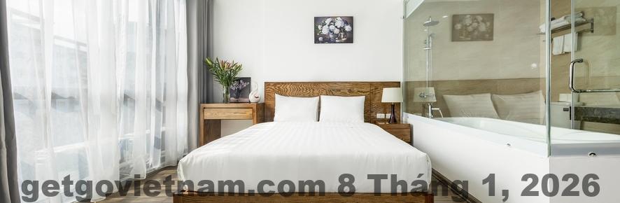 Khu vực ăn sáng tại Granda Suites Hanoi với thực đơn đơn giản