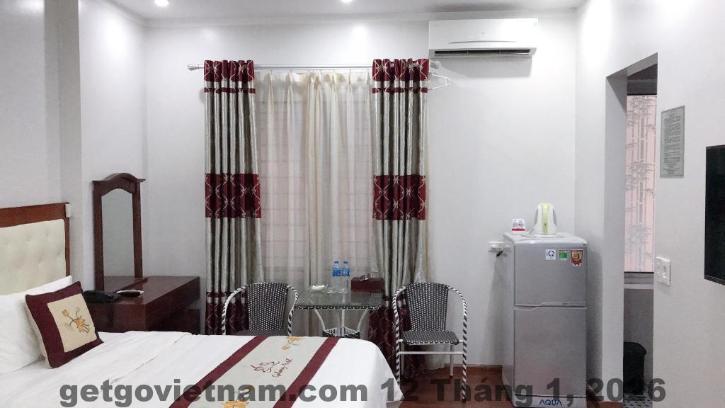 Phòng ngủ Galaxy Hotel Bắc Ninh với thiết kế đơn giản, thiên về công năng