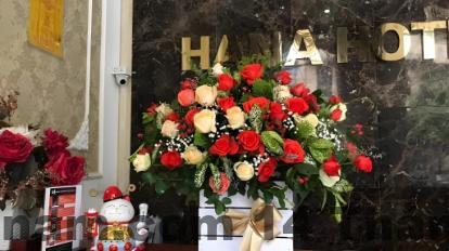 Khu vực phòng tắm Hana Hotel gọn gàng, sạch sẽ