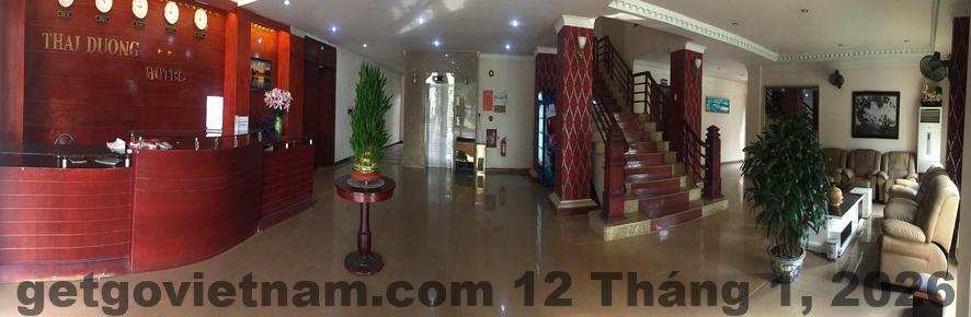 Khu vực ăn sáng tại Khách Sạn Kim Thành Vĩnh Yên với thực đơn đơn giản