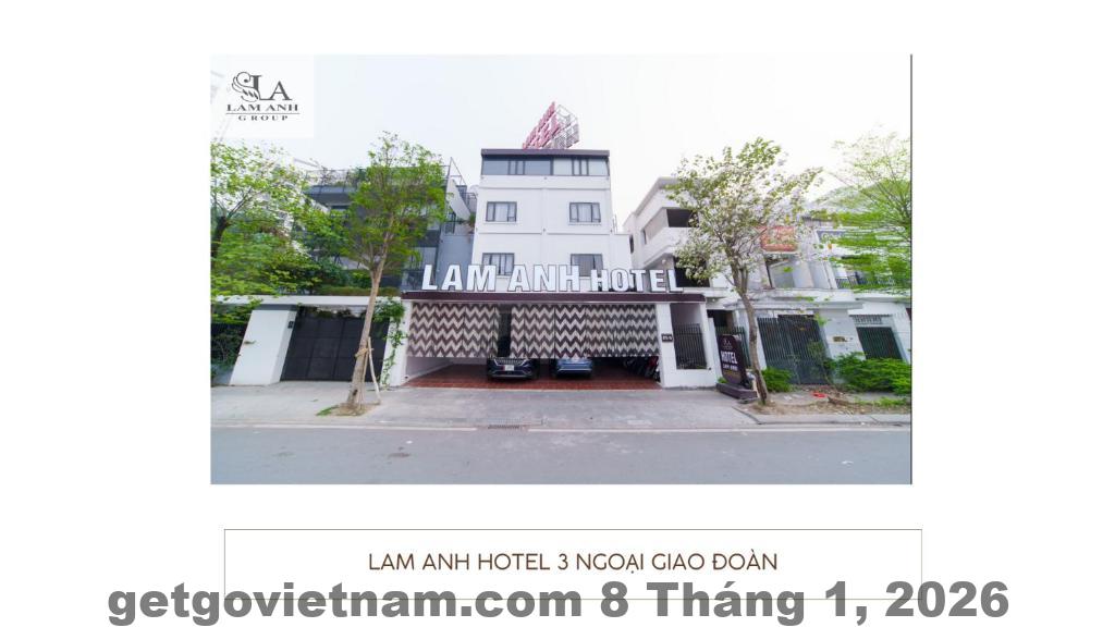 Phòng ngủ Lam Anh Hotel rộng rãi thiết kế đơn giản ánh sáng tự nhiên tốt