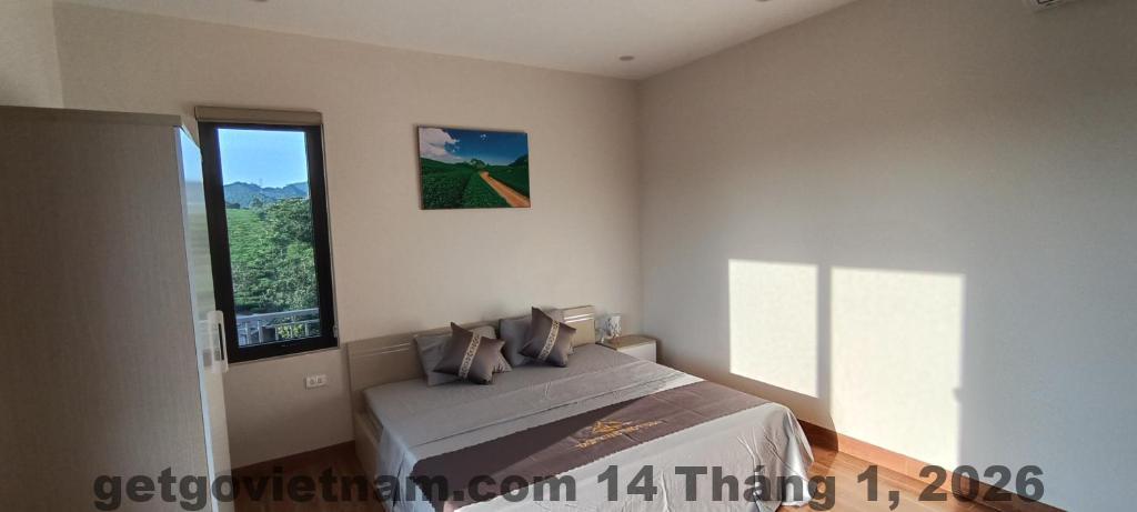 Không gian ngoài trời tại Đồi Chè Hotel’s phù hợp nghỉ ngơi và chụp ảnh