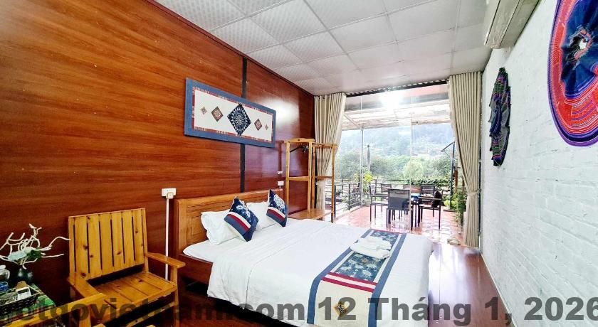 Khuôn viên ngoài trời yên tĩnh tại Homestay – Hotel Khánh Linh Bắc Hà