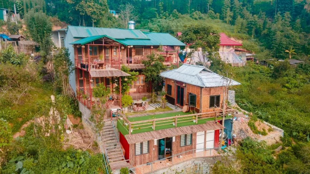 Phòng nghỉ Bac Ha Boutique phong cách mộc, nội thất gỗ, ánh sáng tự nhiên