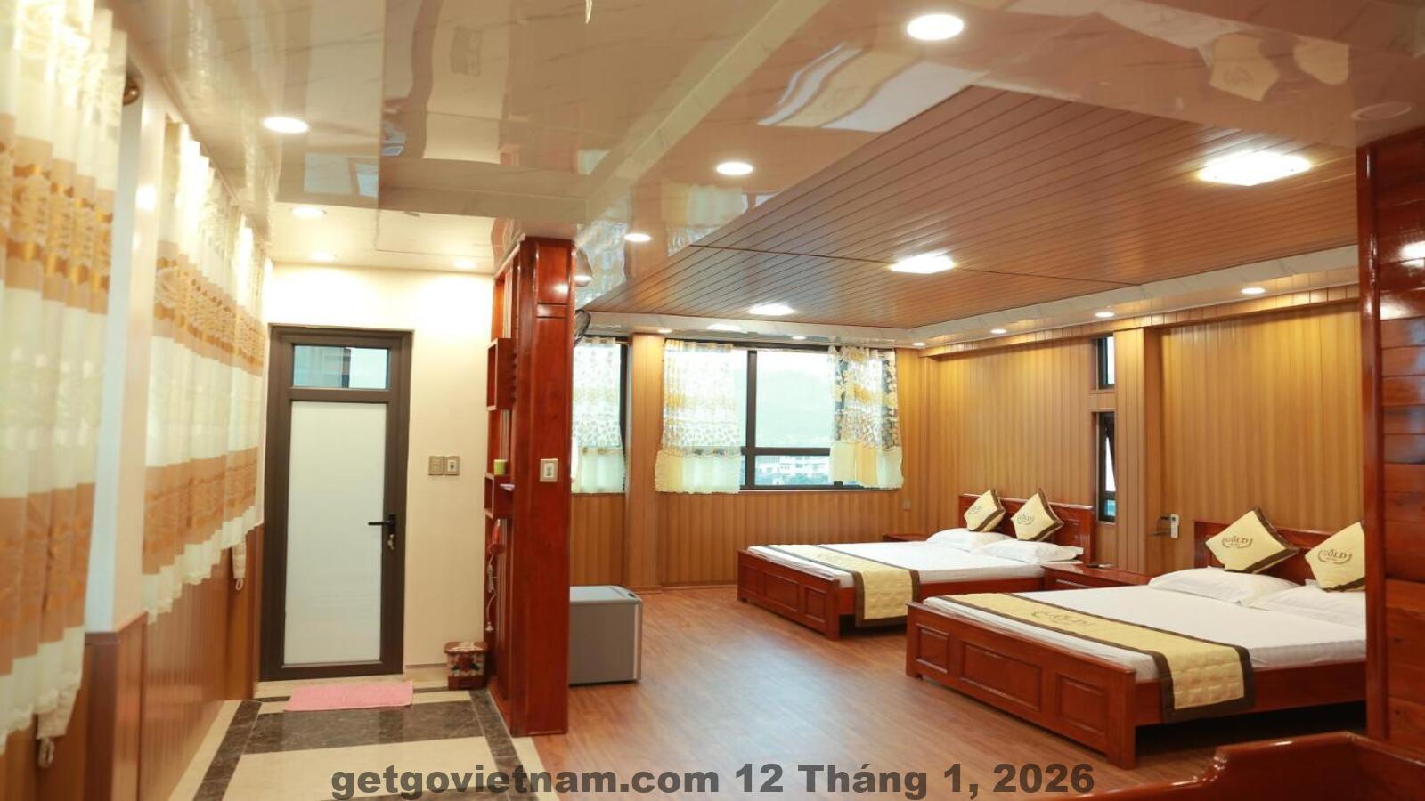 Mặt tiền Khách sạn GOLD HOTEL Cao Bằng với kiến trúc đơn giản, dễ nhận diện