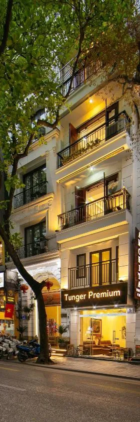 Khu vực tiếp khách nhỏ tại nhà nghỉ Ánh Trăng