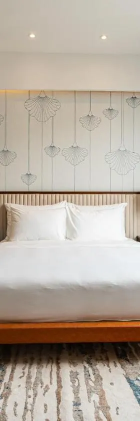 Không gian chung tại The Muse Hotel 1 Đồ Sơn gọn gàng và hiện đại