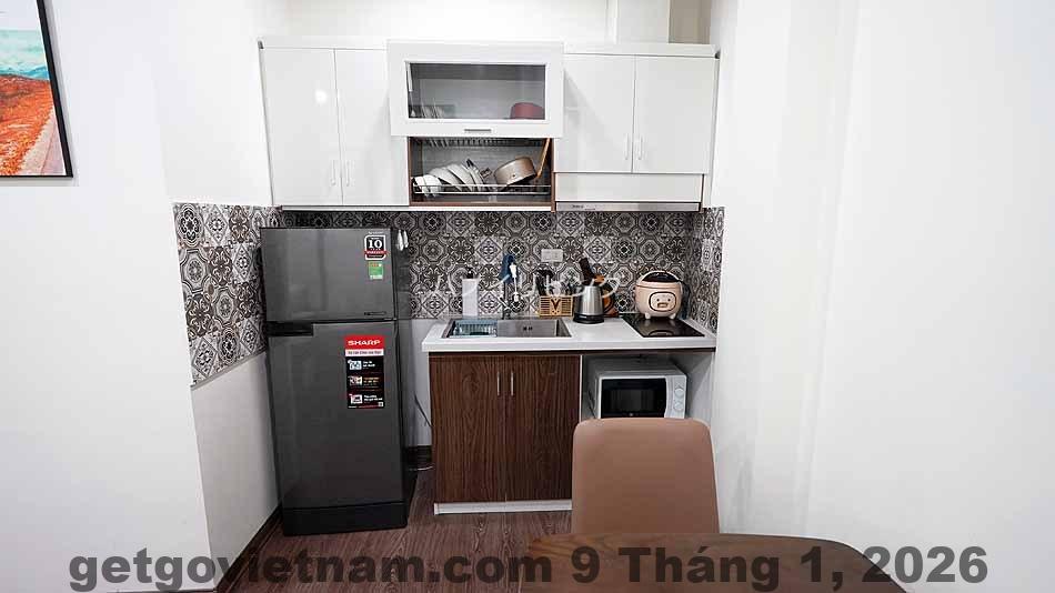 Không gian phòng ngủ tại Nine Housing phù hợp lưu trú dài ngày